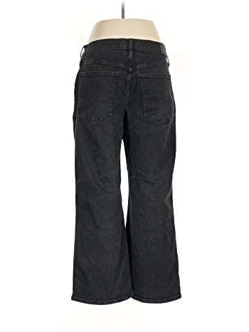 Madewell The Petite Perfect Vintage Wide-Leg Jean in Black Rinse Wash (view 2)