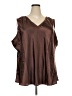 Ulla Popken 100% Polyester Brown Sleeveless Blouse Size 28 - 30 - photo 1