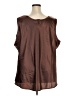 Ulla Popken 100% Polyester Brown Sleeveless Blouse Size 28 - 30 - photo 2