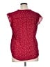 Fun2Fun 100% Polyester Burgundy Short Sleeve Blouse Size XL - photo 1