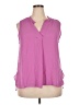 Worthington 100% Polyester Purple Sleeveless Blouse Size XXL Petite - photo 1