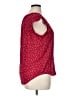 Fun2Fun 100% Polyester Burgundy Short Sleeve Blouse Size XL - photo 5