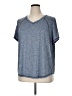 Xersion Tweed Blue Short Sleeve T-Shirt Size 0X - photo 1