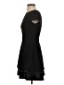 Aqua Solid Black Casual Dress Size XS - photo 5