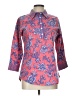 Gretchen Scott Designs Paisley Red 3/4 Sleeve Button-Down Shirt Size L - photo 1