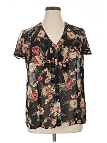 Chaps Short Sleeve Blouse (view 1)