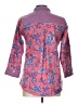 Gretchen Scott Designs Paisley Red 3/4 Sleeve Button-Down Shirt Size L - photo 2