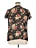 Chaps 100% Polyester Floral Black Short Sleeve Blouse Size 1X - photo 2