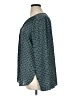 Van Heusen 100% Polyester Tweed Teal Long Sleeve Blouse Size XL - photo 5