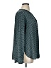Van Heusen 100% Polyester Tweed Teal Long Sleeve Blouse Size XL - photo 4