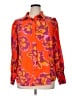 BTFBM 100% Polyester Floral Orange Long Sleeve Blouse Size XL - photo 1