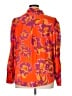 BTFBM 100% Polyester Floral Orange Long Sleeve Blouse Size XL - photo 2