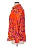 BTFBM 100% Polyester Floral Orange Long Sleeve Blouse Size XL - photo 5
