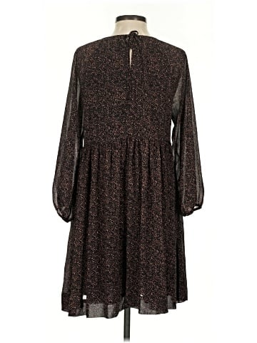 Madewell Crinkle Georgette V-Neck Babydoll Dress in Brushed Texture (view 2)