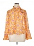 Truth NYC 100% Polyester Orange Long Sleeve Blouse Size 1X - photo 1