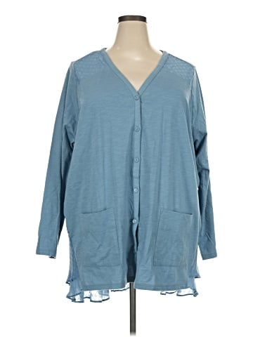 LOGO by Lori Goldstein Long Sleeve Blouse (view 1)