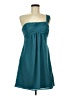 Alfred Angelo 100% Polyester Solid Teal Cocktail Dress Size 10 - photo 1