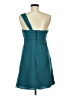 Alfred Angelo 100% Polyester Solid Teal Cocktail Dress Size 10 - photo 2
