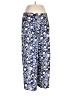 Wrap Floral Blue Casual Pants Size 12 - photo 1