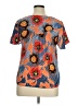 Chenault 100% Polyester Orange Short Sleeve Blouse Size XL - photo 2