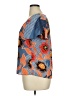 Chenault 100% Polyester Orange Short Sleeve Blouse Size XL - photo 5