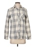 Vineyard Vines 100% Polyester Plaid Gray Long Sleeve Blouse Size 4 - photo 1