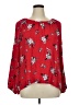 J.Jill 100% Rayon Red 3/4 Sleeve Blouse Size XL Petite - photo 1