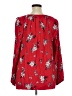 J.Jill 100% Rayon Red 3/4 Sleeve Blouse Size XL Petite - photo 2