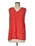 MICHAEL Michael Kors 100% Polyester Red Sleeveless Top Size M - photo 1