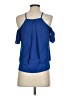 Cooper & Ella 100% Polyester Blue Sleeveless Blouse Size XXS - photo 2