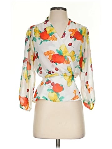 Eva Mendes by New York & Company 3/4 Sleeve Blouse (view 1)