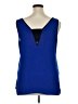 Express Outlet 100% Polyester Blue Sleeveless Blouse Size XL (estimated) - photo 2