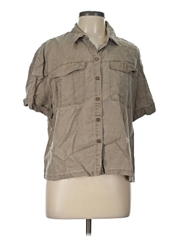 Jane and Delancey Short Sleeve Button-Down Shirt (view 1)