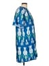 Oliphant Blue Casual Dress Size L - photo 4