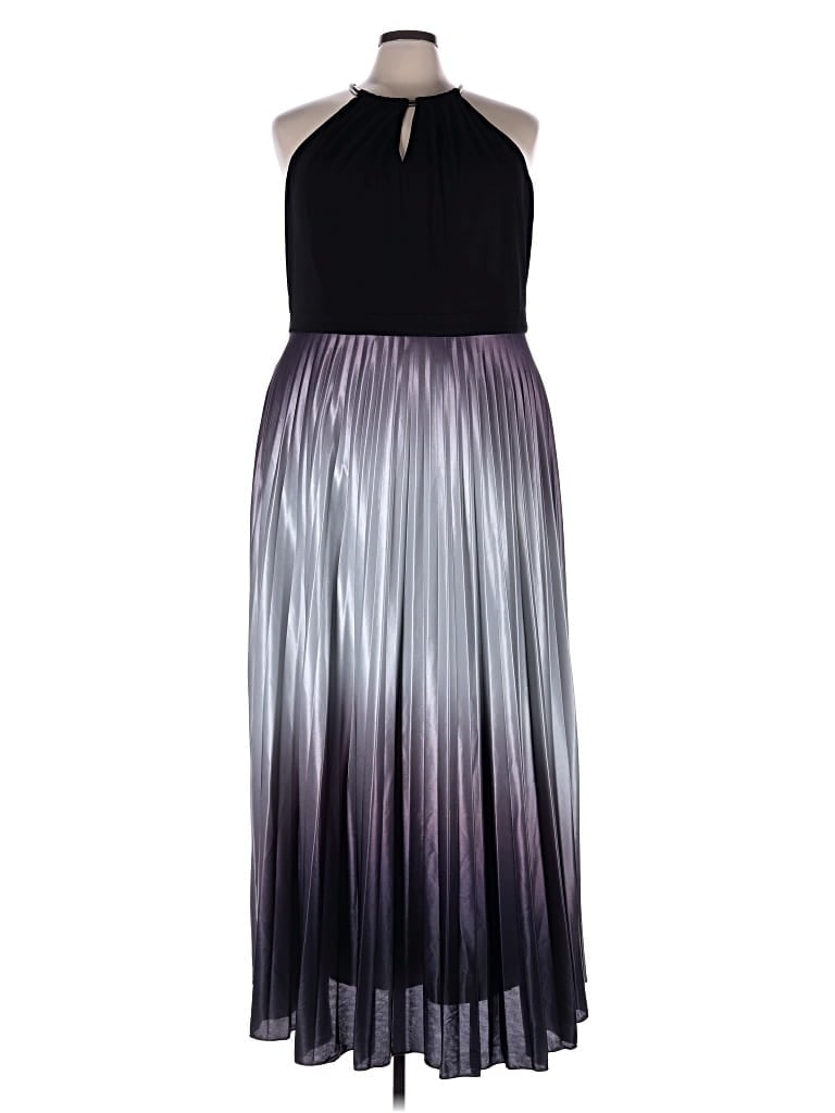 Pre-owned City Chic Cocktail Dress In Silver