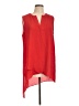 Pleione 100% Polyester Red Sleeveless Blouse Size L - photo 1
