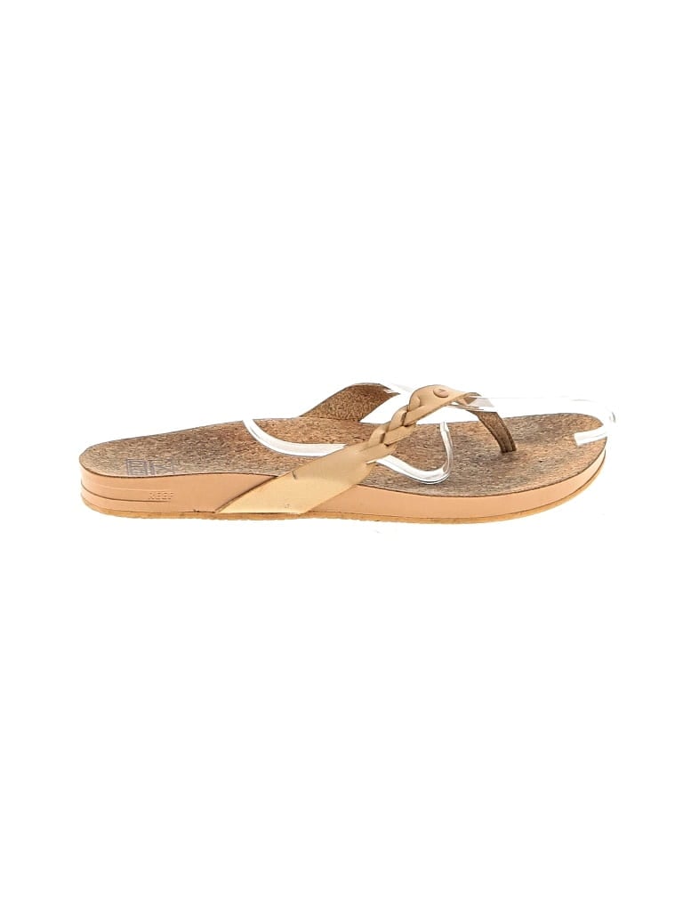 Pre-owned Reef Flip Flops In Tan