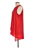 Pleione 100% Polyester Red Sleeveless Blouse Size L - photo 5