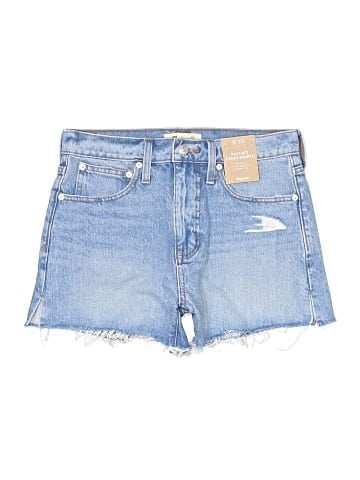 Madewell Relaxed Denim Shorts in Madera Wash: Side-Slit Edition (view 1)