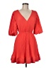 Milly 100% Polyester Solid Red Cocktail Dress Size 6 - photo 1