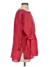 Eileen Fisher Red 3/4 Sleeve Blouse Size S - photo 4