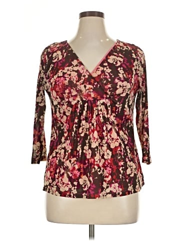 Liz & Co. 3/4 Sleeve Blouse (view 1)