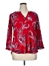 Dana Buchman Paisley Red 3/4 Sleeve Blouse Size XL - photo 1