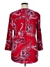 Dana Buchman Paisley Red 3/4 Sleeve Blouse Size XL - photo 2