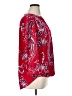 Dana Buchman Paisley Red 3/4 Sleeve Blouse Size XL - photo 4