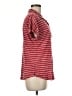 Eddie Bauer Stripes Red Short Sleeve Button-Down Shirt Size M (tall) - photo 4