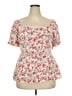 Torrid Ivory Short Sleeve Blouse Size 2X Plus (2) - photo 1