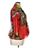 Sioni 100% Polyester Animal Print Red 3/4 Sleeve Blouse Size XL - photo 4