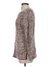 Coldwater Creek 100% Cotton Tweed Brown Pullover Sweater Size XS - photo 5
