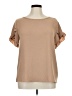 Elings Tan Short Sleeve Blouse Size XL - photo 1
